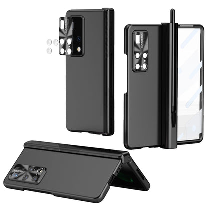 For Huawei Mate X2 Electroplating Hinged Folding Phone Case with S Pen Fold Edtion(Black) - Huawei Cases by buy2fix | Online Shopping UK | buy2fix