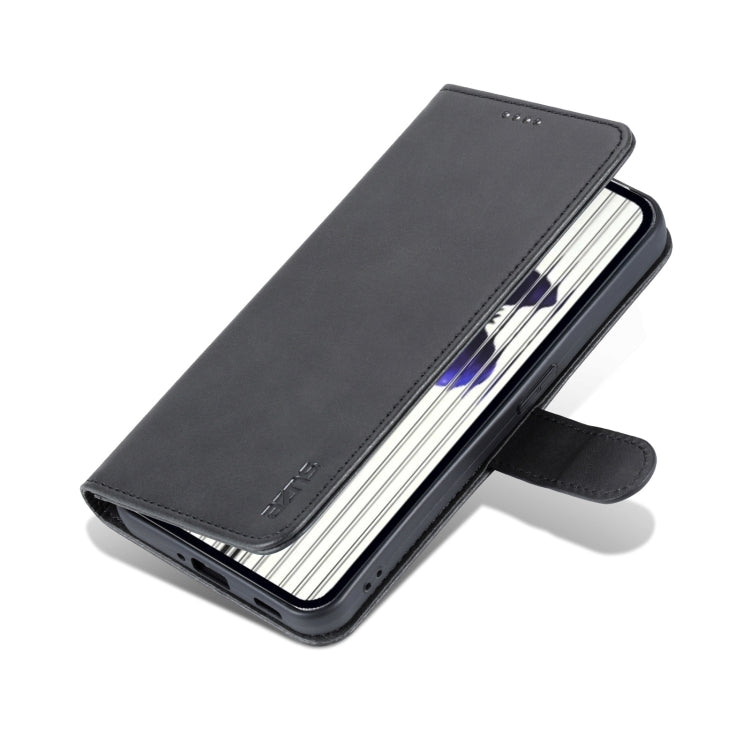 For Nothing Phone 1 AZNS Skin Feel Calf Texture Flip Leather Phone Case (Black) - More Brand by AZNS | Online Shopping UK | buy2fix