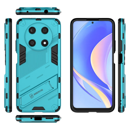 For Huawei Nova Y90/Enjoy 50 Pro Punk Armor 2 in 1 PC + TPU Shockproof Phone Case with Invisible Holder(Blue) - Mobile Accessories by buy2fix | Online Shopping UK | buy2fix