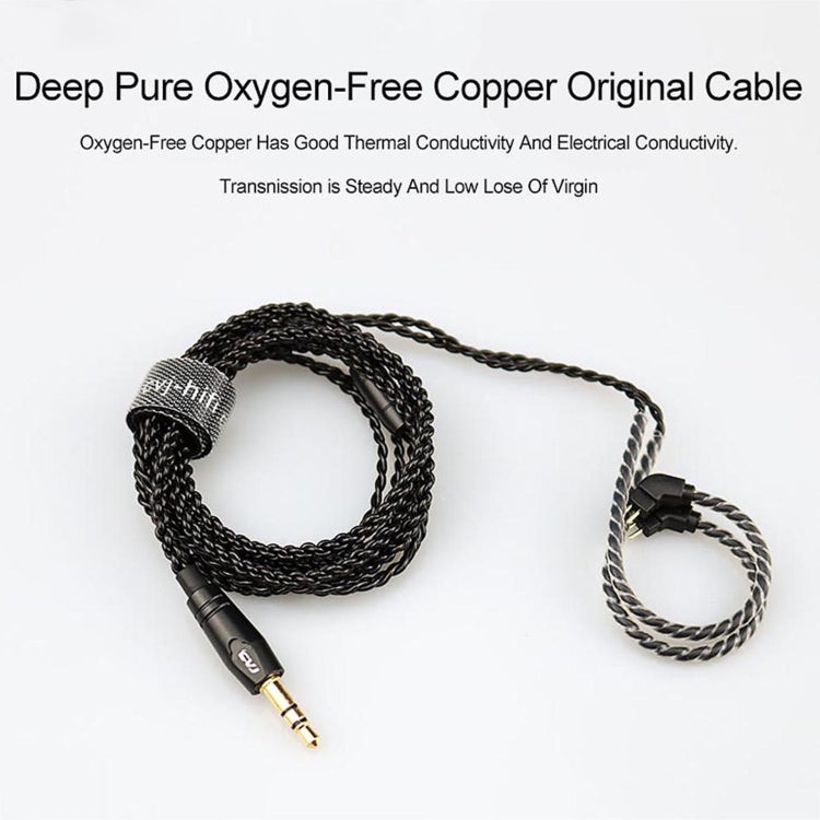CVJ-V1 1.25m Oxygen-free Copper Silver Plated Upgrade Cable For 0.78mm Earphones, Without Mic - Cable & Splitter by CVJ | Online Shopping UK | buy2fix