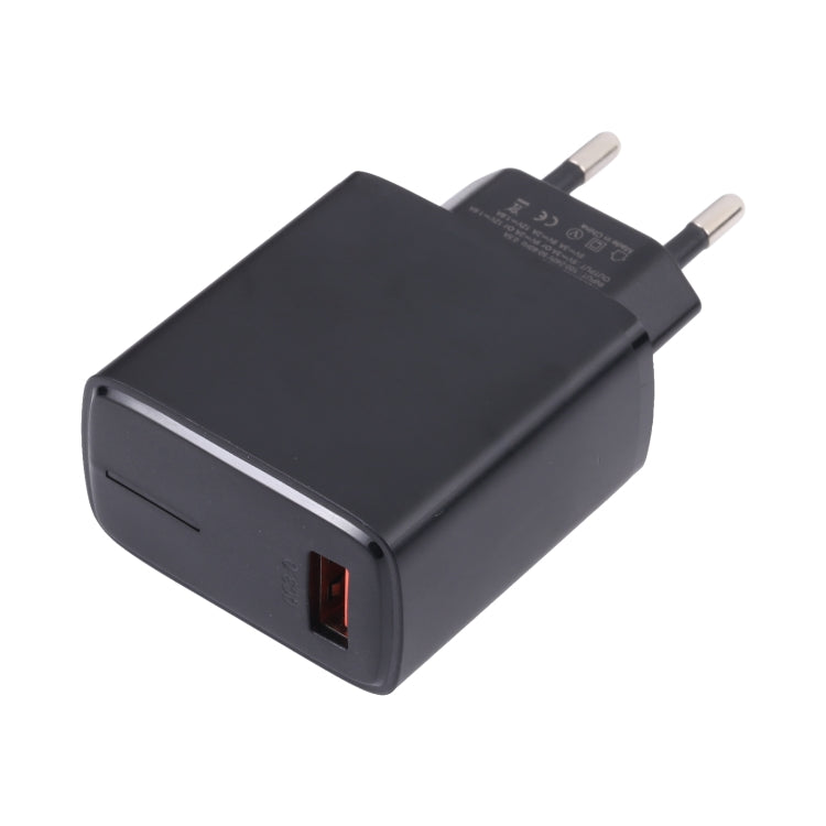 LZ-1130 QC 3.0 USB Charger, Plug Type:EU Plug(Black) - Apple Accessories by buy2fix | Online Shopping UK | buy2fix