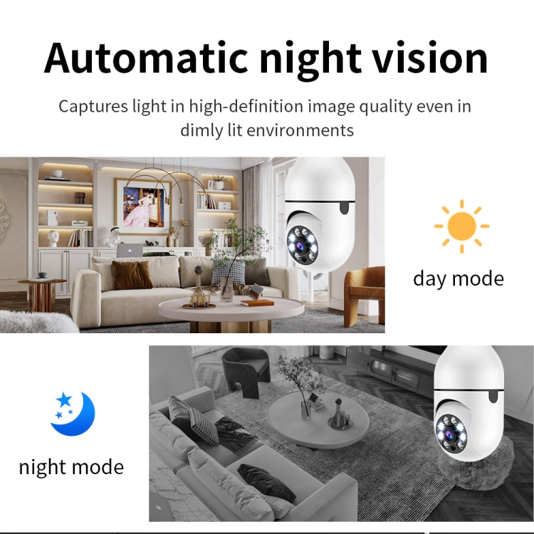 A6 2MP HD Light Bulb WiFi Camera Support Motion Detection/Two-way Audio/Night Vision/TF Card With 16G Memory Card - Security by buy2fix | Online Shopping UK | buy2fix