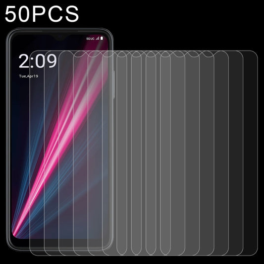 For T-Mobile REVVL 6 Pro 5G 50 PCS 0.26mm 9H 2.5D Tempered Glass Film - Others by buy2fix | Online Shopping UK | buy2fix