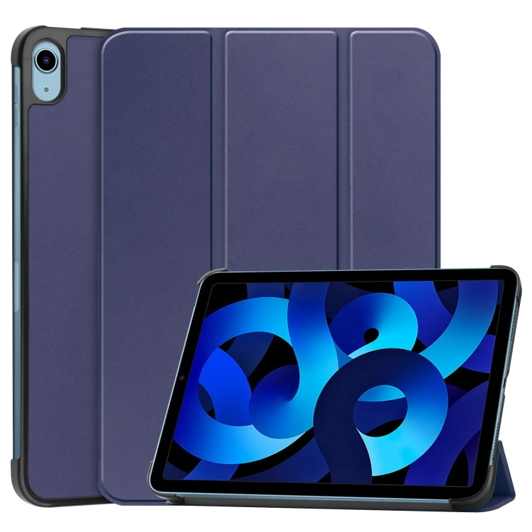 Solid Color Custer Texture Leather Tablet Case For iPad 10th Gen 10.9 2022 / 2025 (Blue) - iPad 2025 / 2022 Cases by buy2fix | Online Shopping UK | buy2fix