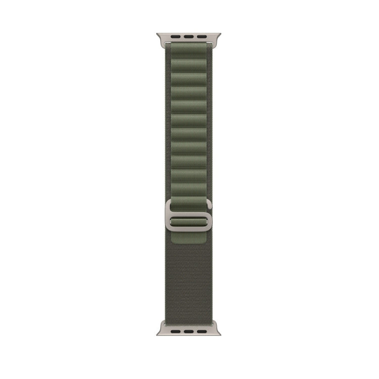 Nylon Loop Watch Band For Apple Watch 46mm / 49mm / 45mm / 44mm(Green) - Watch Bands by buy2fix | Online Shopping UK | buy2fix