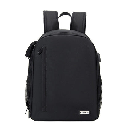 CADeN D6 IV Expandable Camera Backpack Shoulders Camera Lens Bag, Size:28 x 17 x 38cm(Black) - Backpack by CADeN | Online Shopping UK | buy2fix