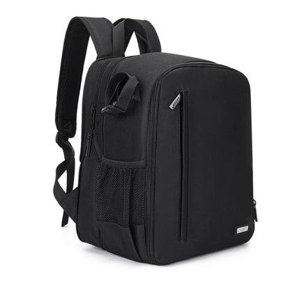 CADeN D6 IV Expandable Camera Backpack Shoulders Camera Lens Bag, Size:28 x 17 x 38cm(Black) - Backpack by CADeN | Online Shopping UK | buy2fix