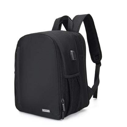 CADeN D6 IV Expandable Camera Backpack Shoulders Camera Lens Bag, Size:28 x 17 x 38cm(Black) - Backpack by CADeN | Online Shopping UK | buy2fix