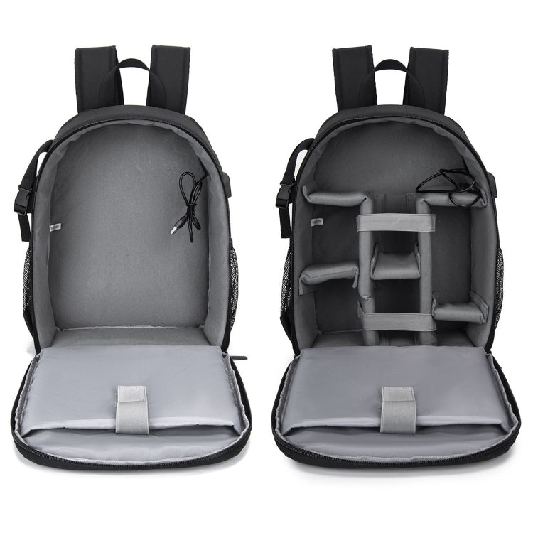 CADeN D6 IV Expandable Camera Backpack Shoulders Camera Lens Bag, Size:28 x 17 x 38cm(Black) - Backpack by CADeN | Online Shopping UK | buy2fix