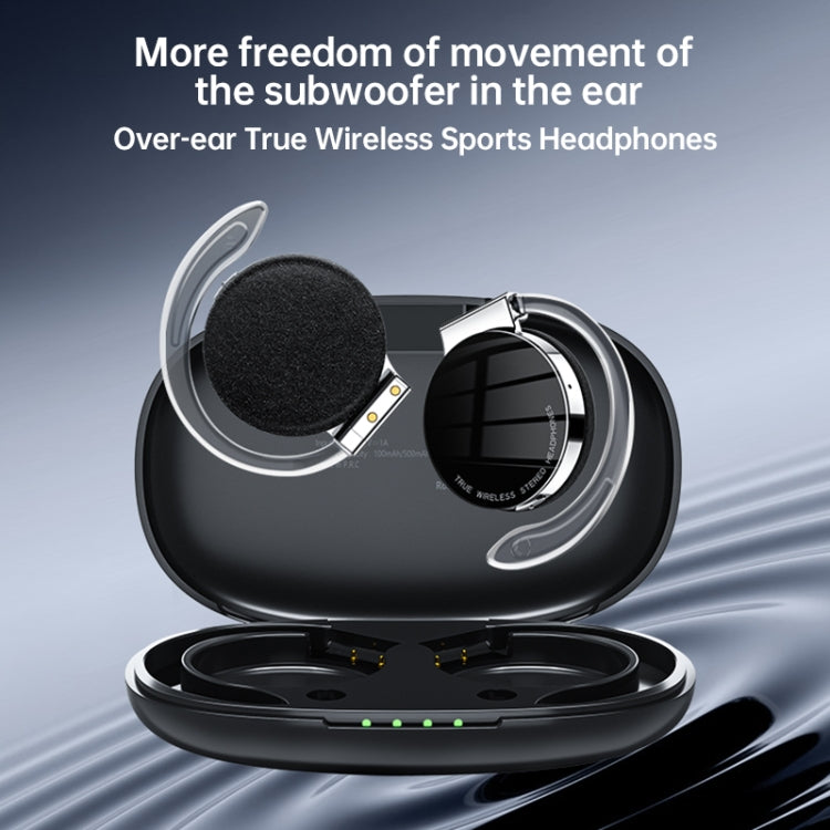 T&G F2 Ear Mount Waterproof Wireless Bluetooth Noise Reduction Earphone, Waterproof Level: IPX5(Black) - Bluetooth Earphone by T&G | Online Shopping UK | buy2fix