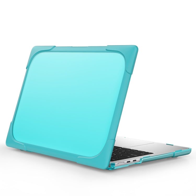 For MacBook Air 13.6 inch A2681 2022 / M3 2024 A3113 / M4 2025 A3240 TPU + PC Two-color Anti-fall Laptop Protective Case(Light Blue) - MacBook Air Cases by buy2fix | Online Shopping UK | buy2fix