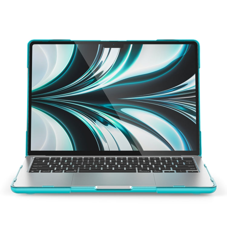 For MacBook Air 13.6 inch A2681 2022 / M3 2024 A3113 / M4 2025 A3240 TPU + PC Two-color Anti-fall Laptop Protective Case(Light Blue) - MacBook Air Cases by buy2fix | Online Shopping UK | buy2fix