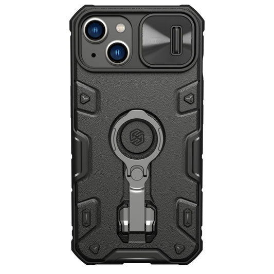 For iPhone 14 NILLKIN Shockproof CamShield Armor Protective Case(Black) - iPhone 14 Cases by NILLKIN | Online Shopping UK | buy2fix