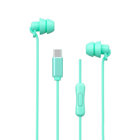 WEKOME YB02 SHQ Series In-Ear Sleep Wired Earphone, Plug Type:Type-C(Blue) - Type-C Earphone by WK | Online Shopping UK | buy2fix