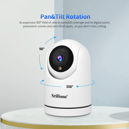 SriHome SH042 2.0MP 1080P HD AI WiFi Pan-tilt Surveillance Camera(AU Plug) - Security by SriHome | Online Shopping UK | buy2fix