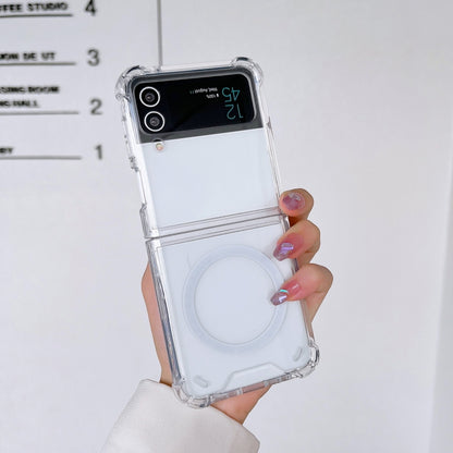 For Samsung Galaxy Z Flip4 Magsafe Magnetic Transparent Shockproof Phone Case - Galaxy Z Flip4 5G Cases by buy2fix | Online Shopping UK | buy2fix