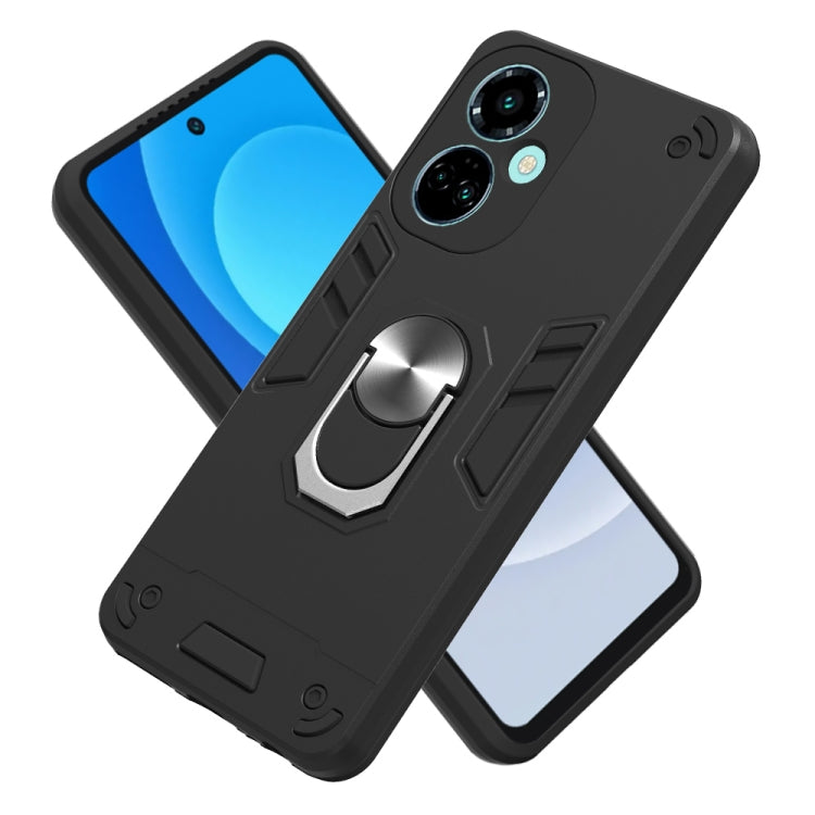 For Tecno Camon 19/Camon 19 Pro 5G 2 in 1 Armour Series PC + TPU Protective Phone Case(Black) - Tecno Cases by buy2fix | Online Shopping UK | buy2fix