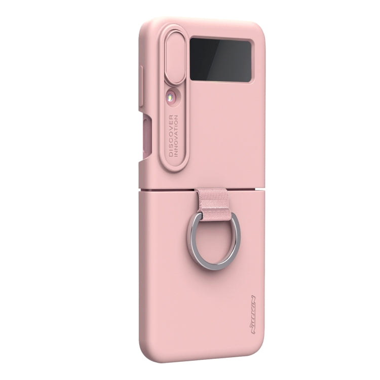 For Samsung Galaxy Z Flip4 5G NILLKIN CamShield Liquid Silicone + PC Full Coverage Case(Pink) - Galaxy Z Flip4 5G Cases by NILLKIN | Online Shopping UK | buy2fix