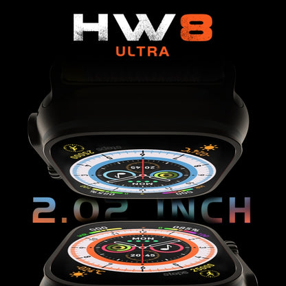 HW8 Ultra 2.02 inch TFT Screen Smart Watch, IP67 Waterproof Support Heart Rate & Blood Oxygen Monitoring / Multiple Sports Modes(Grey) - Smart Wear by buy2fix | Online Shopping UK | buy2fix