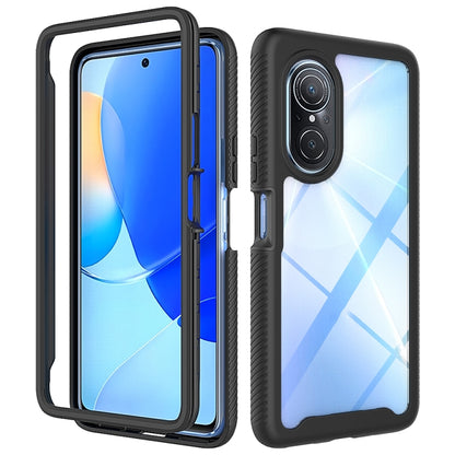 For Huawei Nova 9 SE Starry Sky Solid Color Shockproof TPU Clear PC Phone Case(Black) - Mobile Accessories by buy2fix | Online Shopping UK | buy2fix