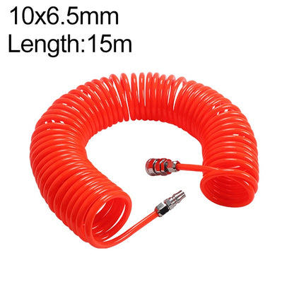 LAIZE Compressor Air Flexible PU Spring Tube with Connector, Specification:10x6.5mm, 15m - PU Air Pipe by LAIZE | Online Shopping UK | buy2fix