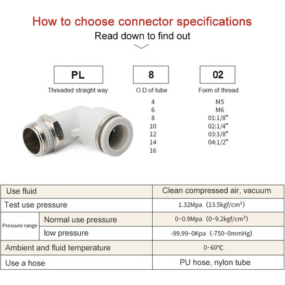 PL12-02 LAIZE PL Elbow Pneumatic Quick Fitting Connector -  by LAIZE | Online Shopping UK | buy2fix