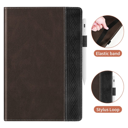 For iPad 2025 / 2022 Splicing Series Tablet PC Leather Case(Coffee) - iPad 2025 / 2022 Cases by buy2fix | Online Shopping UK | buy2fix