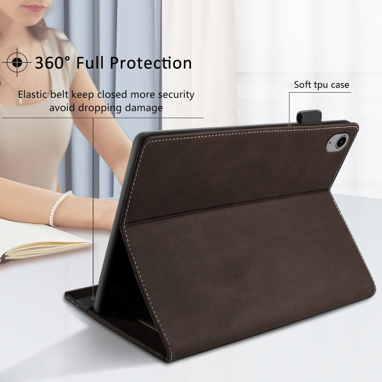 For iPad 2025 / 2022 Splicing Series Tablet PC Leather Case(Coffee) - iPad 2025 / 2022 Cases by buy2fix | Online Shopping UK | buy2fix