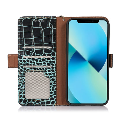 For Honor X20 SE Crocodile Top Layer Cowhide Leather Phone Case(Green) - Honor Cases by buy2fix | Online Shopping UK | buy2fix