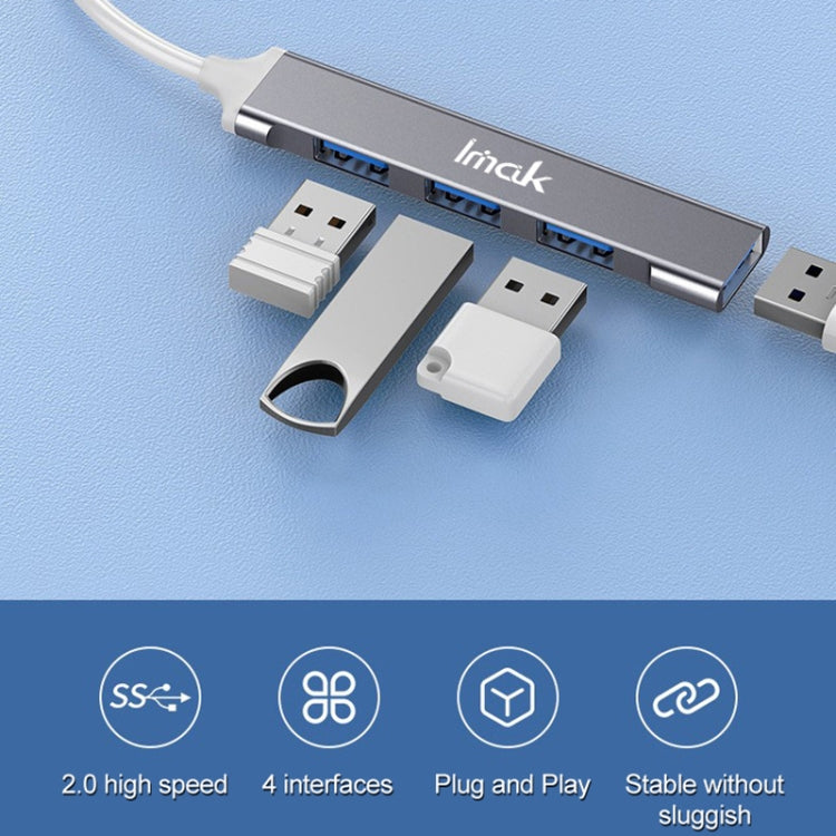imak 4 in 1 Multifunctional Docking Station HUB, Interface:USB(Grey) - Computer & Networking by imak | Online Shopping UK | buy2fix