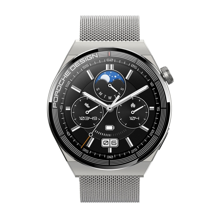 Ochstin 5HK46P 1.36 inch Round Screen Steel Strap Smart Watch with Bluetooth Call Function(Silver) - Smart Wear by OCHSTIN | Online Shopping UK | buy2fix