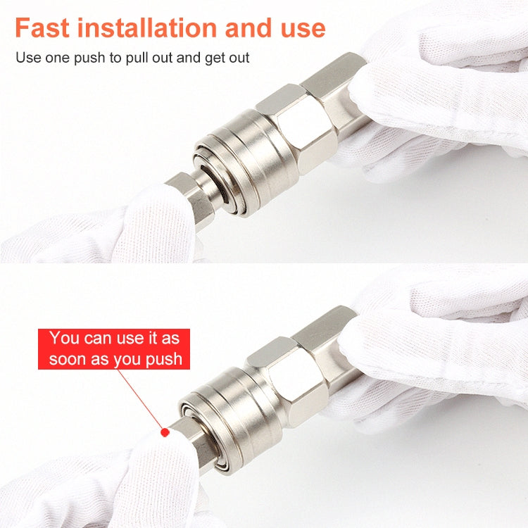 LAIZE SF-40 10pcs C-type Self-lock Pneumatic Quick Fitting Connector -  by LAIZE | Online Shopping UK | buy2fix