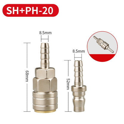 LAIZE SH+PH-20 10pcs C-type Self-lock Pneumatic Quick Fitting Connector - Interface Series by LAIZE | Online Shopping UK | buy2fix