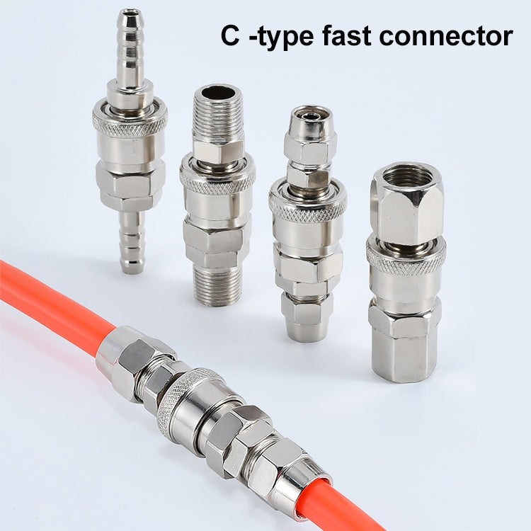 LAIZE SF-40 10pcs C-type Self-lock Air Tube Pneumatic Quick Fitting Connector - Interface Series by LAIZE | Online Shopping UK | buy2fix