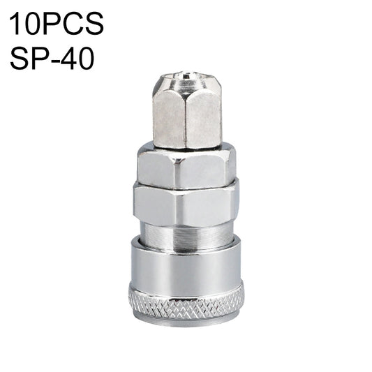 LAIZE SP-40 10pcs C-type Self-lock Air Tube Pneumatic Quick Fitting Connector - Interface Series by LAIZE | Online Shopping UK | buy2fix