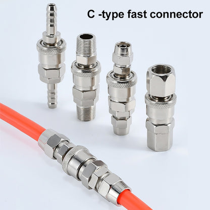 LAIZE SF+PF-30 10pcs C-type Self-lock Air Tube Pneumatic Quick Fitting Connector - Interface Series by LAIZE | Online Shopping UK | buy2fix