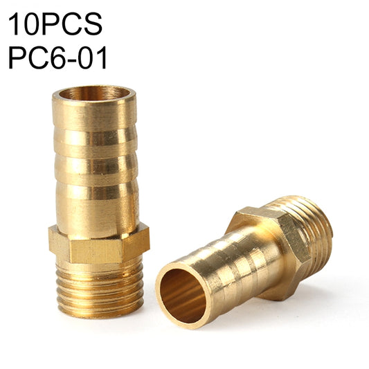 PC6-01 LAIZE 10pcs Pneumatic Components Pagoda PC External Thread - Interface Series by LAIZE | Online Shopping UK | buy2fix