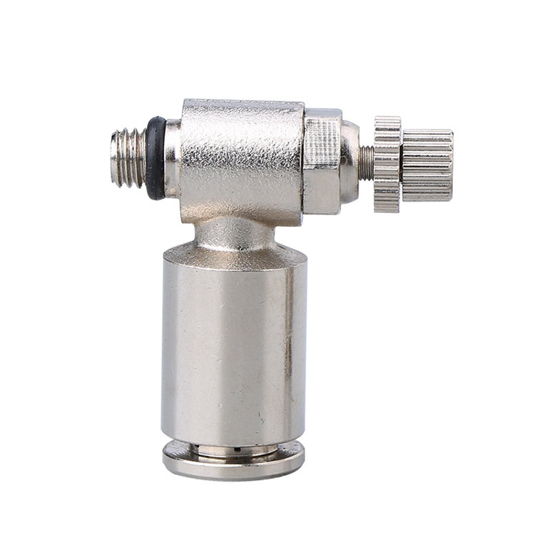 SL12-02 LAIZE Nickel Plated Copper Male Thread Throttle Valve Pneumatic Connector - Interface Series by LAIZE | Online Shopping UK | buy2fix