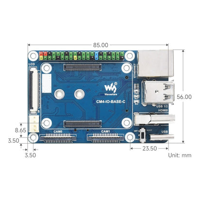 Waveshare Mini Base Board Designed for Raspberry Pi Compute Module 4 - Consumer Electronics by WAVESHARE | Online Shopping UK | buy2fix