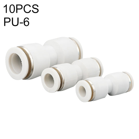 PU-6 LAIZE 10pcs PU Straight Pneumatic Quick Fitting Connector - Interface Series by LAIZE | Online Shopping UK | buy2fix