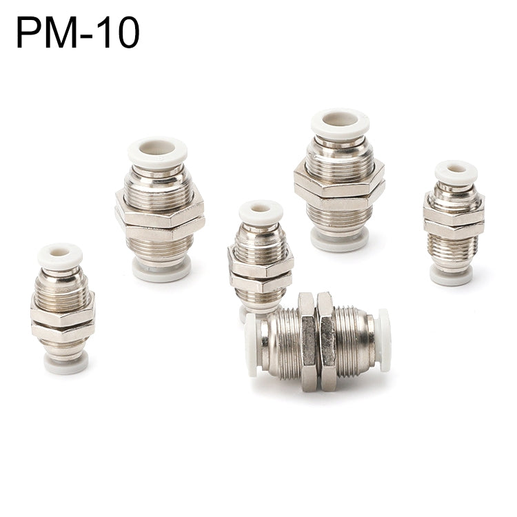 PM-10 LAIZE PM Bulkhead Straight Pneumatic Quick Fitting Connector -  by LAIZE | Online Shopping UK | buy2fix