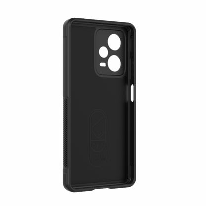 For Xiaomi Redmi Note 12 Pro+ China / Global Magic Shield TPU + Flannel Phone Case(Grey) - Note 12 Pro+ Cases by buy2fix | Online Shopping UK | buy2fix