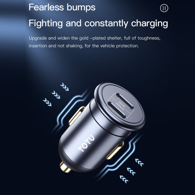 TOTUDESIGN 30W Car Fast Charging, Interface:USB-A + USB-C / Type-C - Car Charger by TOTUDESIGN | Online Shopping UK | buy2fix