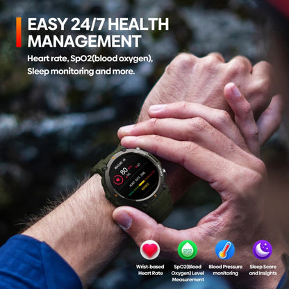 Zeblaze Vibe 7 1.39 inch Round Screen HD Smart Watch Support Voice Call/Health Monitoring(Khaki) - Smart Watches by Zeblaze | Online Shopping UK | buy2fix