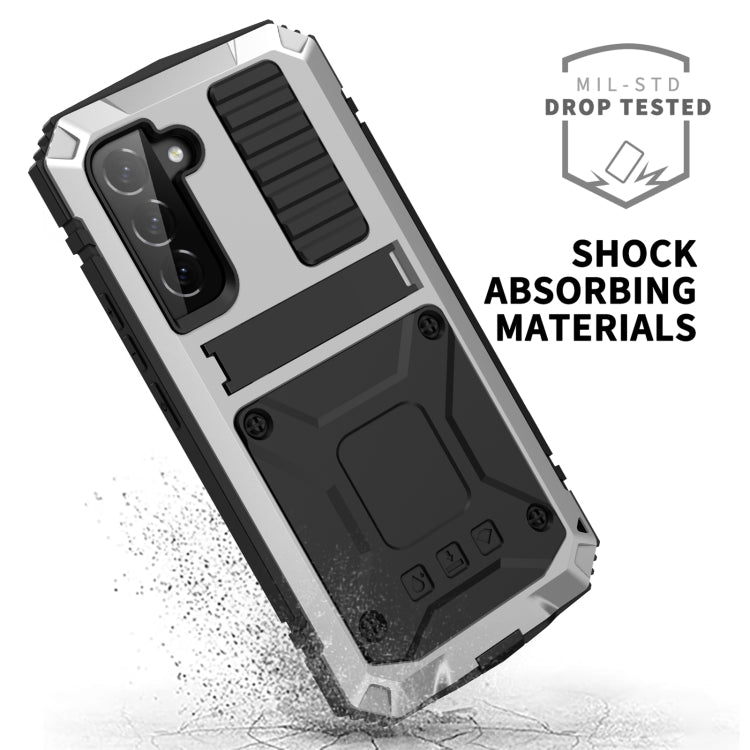 For Samsung Galaxy S23+ 5G R-JUST Life Waterproof Dustproof Shockproof Phone Case(Silver) - Galaxy S23+ 5G Cases by R-JUST | Online Shopping UK | buy2fix