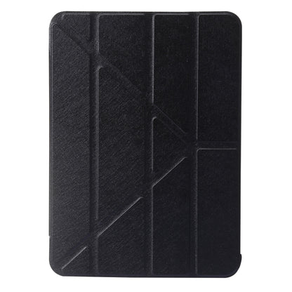 For iPad 2025 / 2022 Silk Texture Horizontal Deformation Flip Tablet Leather Case with Holder(Black) - iPad 2025 / 2022 Cases by buy2fix | Online Shopping UK | buy2fix