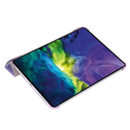 For iPad 2025 / 2022 Silk Texture Horizontal Deformation Flip Tablet Leather Case with Holder(Purple) - iPad 2025 / 2022 Cases by buy2fix | Online Shopping UK | buy2fix