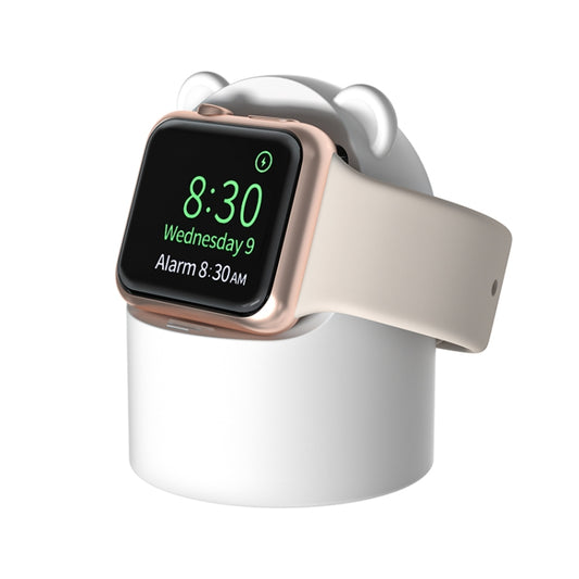 For Apple Watch Smart Watch Silicone Charging Holder without Charger(White) - Smart Wear by buy2fix | Online Shopping UK | buy2fix