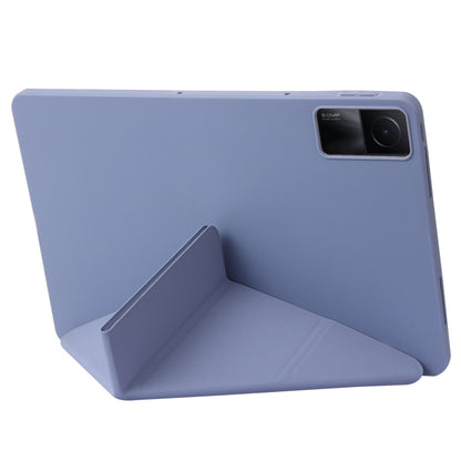 For Xiaomi Redmi Pad 10.6 Deformation Silicone Leather Tablet Case(Lavender) -  by buy2fix | Online Shopping UK | buy2fix