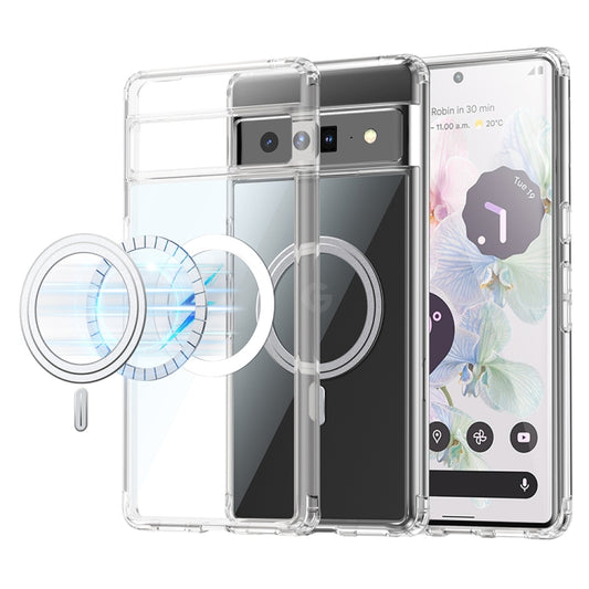 For Google Pixel 6 Pro Transparent Frosted MagSafe Phone Case - Google Cases by buy2fix | Online Shopping UK | buy2fix